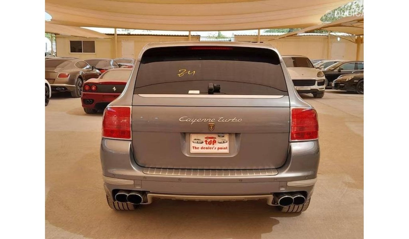 بورش كايان توربو PORSCHE CAYENNE TURBO 4.5L 2006 WITH SUNROOF, ELECTRIC LEATHER SEATS, T.V NAVIGATION AND MUCH MORE