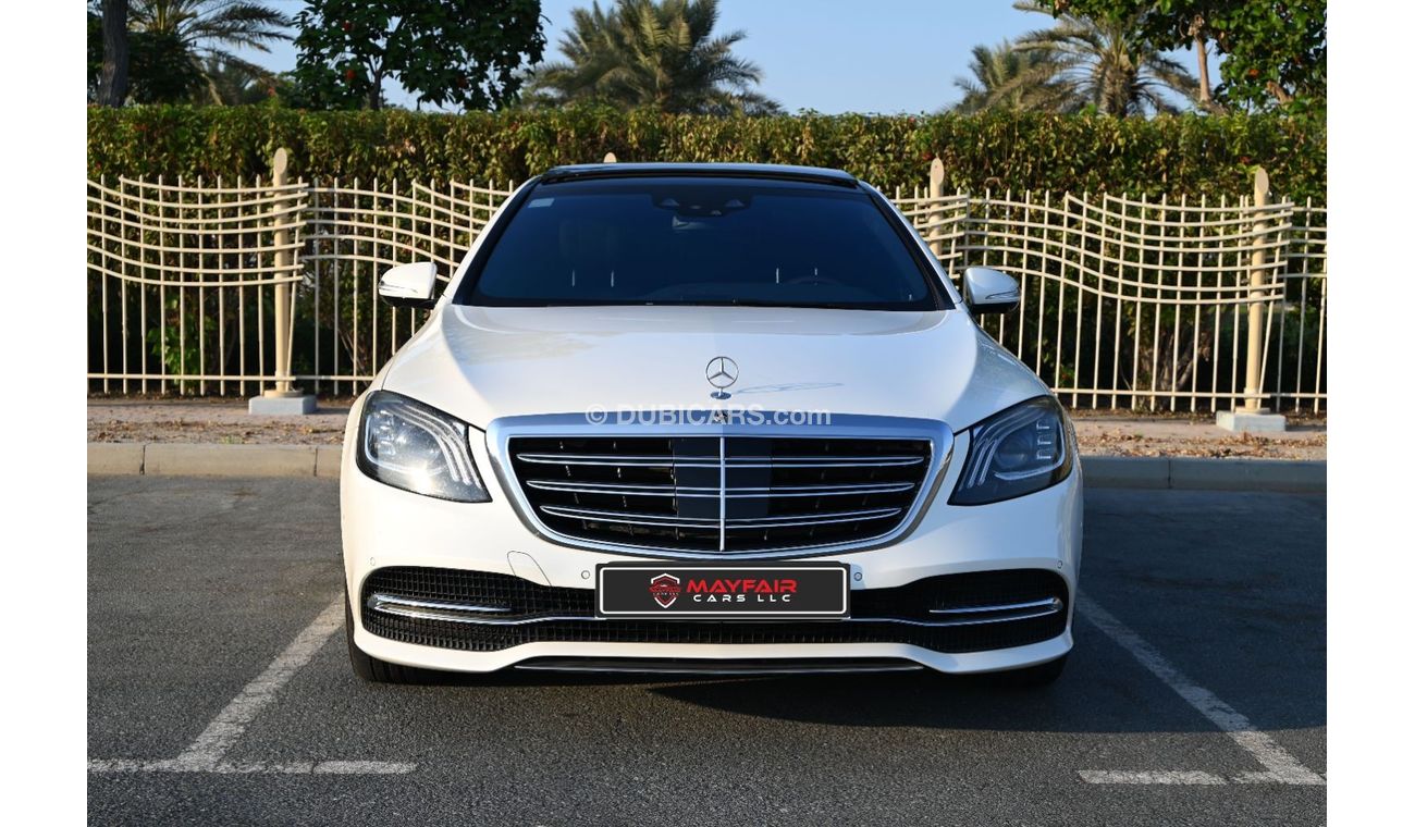 مرسيدس بنز S 550 0% DP- ACCIDENT FREE - UNLIMITED KM WARRANTY - MERCEDESE S560 4-MATIC LEXURY 2018  - JAPANESE SPECS