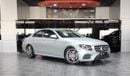 مرسيدس بنز E200 AED 2,200 P.M | 2019 MERCEDES BENZ E200 AMG KIT 2.0L | SUNROOF | GCC | UNDER GARGASH WARRANTY