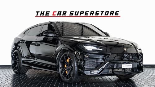 Lamborghini Urus 2019-LAMBORGHINI URUS-GCC-FULL SERVICE HISTORY-VOSSEN RIMS-WARRANTY