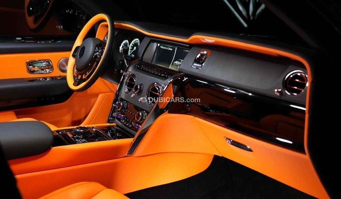 رولز رويس كولينان Onyx Concept | Onyx 24 Forged Rims | Diamond Black | Interior Orange