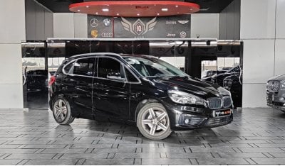 BMW 218i Active Tourer AED 2,100 P.M | 2015 BMW 218i TOURER SPORT | FULL PANORAMIC VIEW | LEATHER | GCC | 1.5