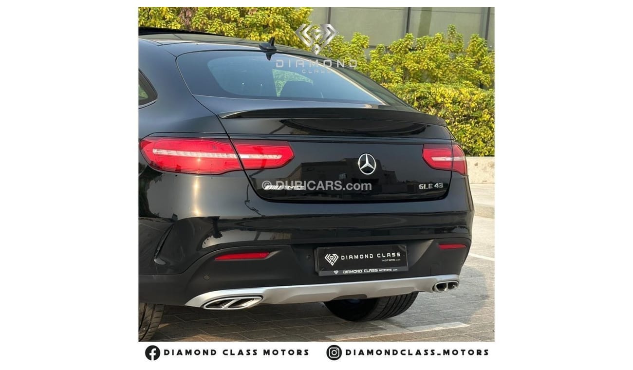 Mercedes-Benz GLE 43 AMG Coupe Mercedes GLE 43 AMG   Black Edition  V6-Biturbo Panoramic  Full Option  GCC 2018 Under Warrant