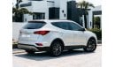 Hyundai Santa Fe GL AED 700 PM | HYUNDAI SANTA FE  2.4L | 2018 | GCC | 0% DP | WELL MAINTAINED