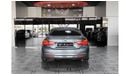 BMW 430i M Sport AED 1,300 P.M | 2017 BMW 430i M-SPORT | UNDER WARRANTY | GCC | SUNROOF