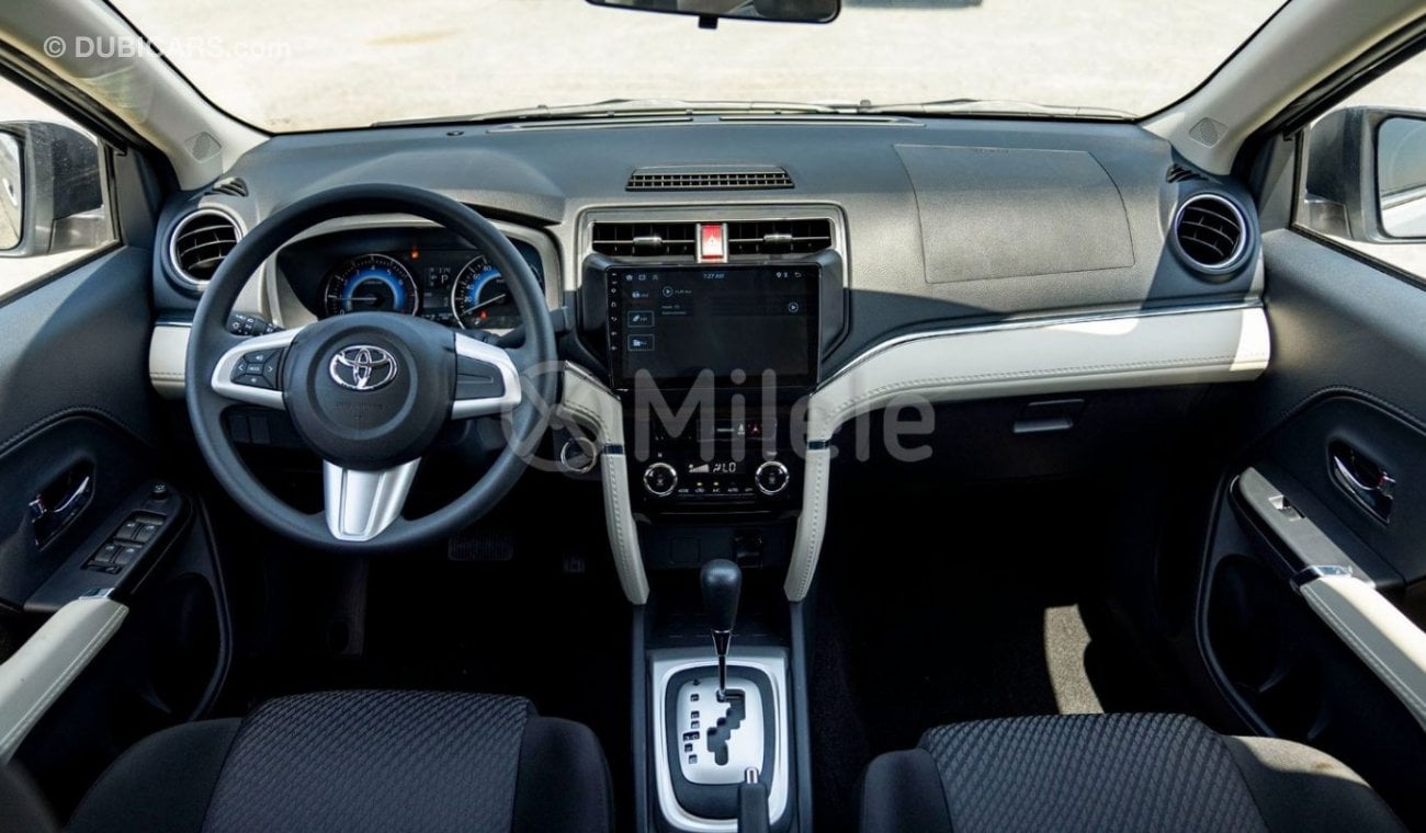 Toyota Rush 1.5L PETROL - WHITE: WITH REAR CAMERA, PUSH START