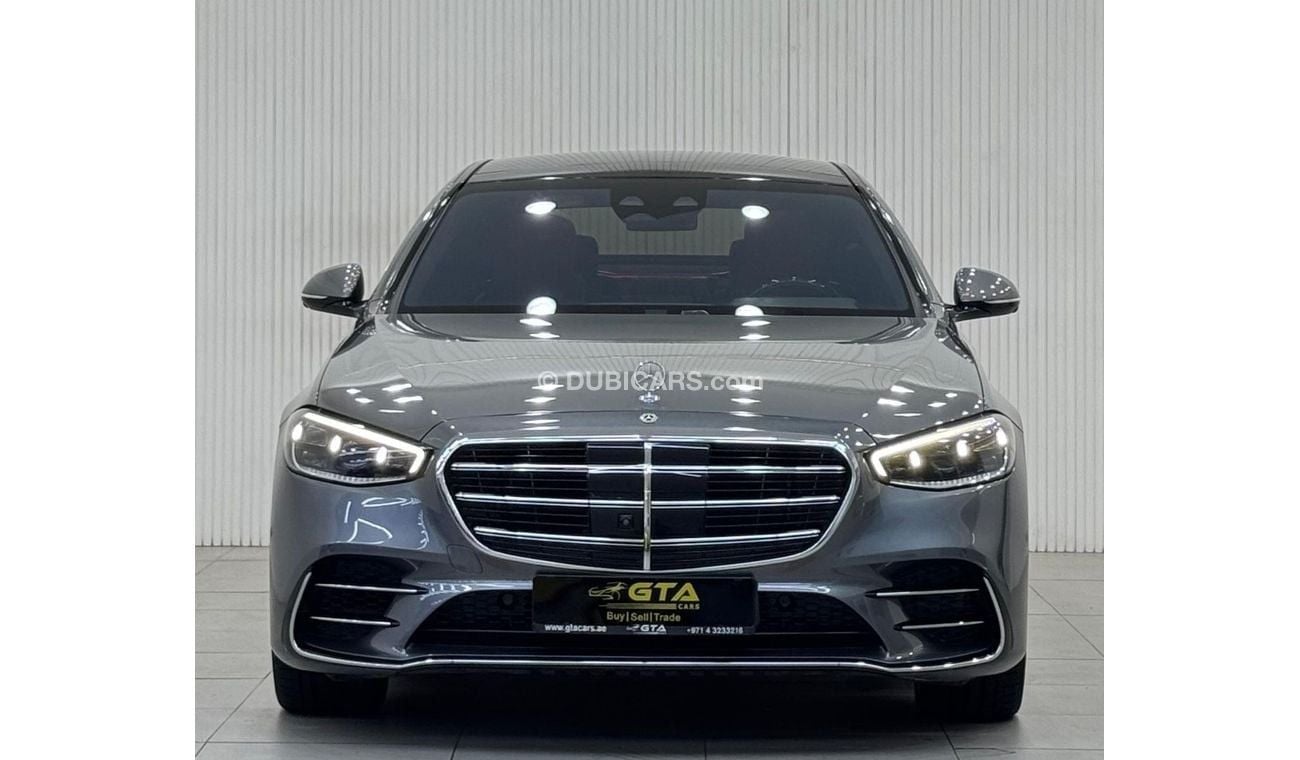 مرسيدس بنز S 580 4MATIC Exclusive 4.0L 2023 Mercedes Benz S580 AMG 4MATIC LWB, 2028 Mercedes Warranty + Service Packa