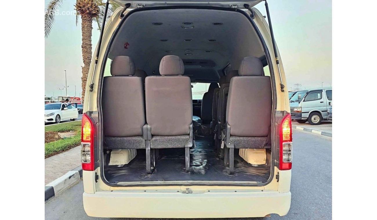 تويوتا هاياس PASSENGER/ HIGHROOF/ PATROL MANUAL/ 13 SEATS/ EXPORT ONLY/ LOT# 76549