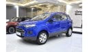 Ford EcoSport EXCELLENT DEAL for our Ford EcoSport ( 2017 Model ) in Blue Color GCC Specs