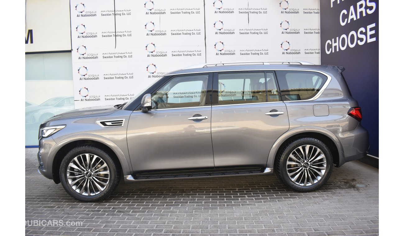 Infiniti QX80 AED 2959 PM | 5.6L V8 4WD LUXURY GCC DEALER WARRANTY