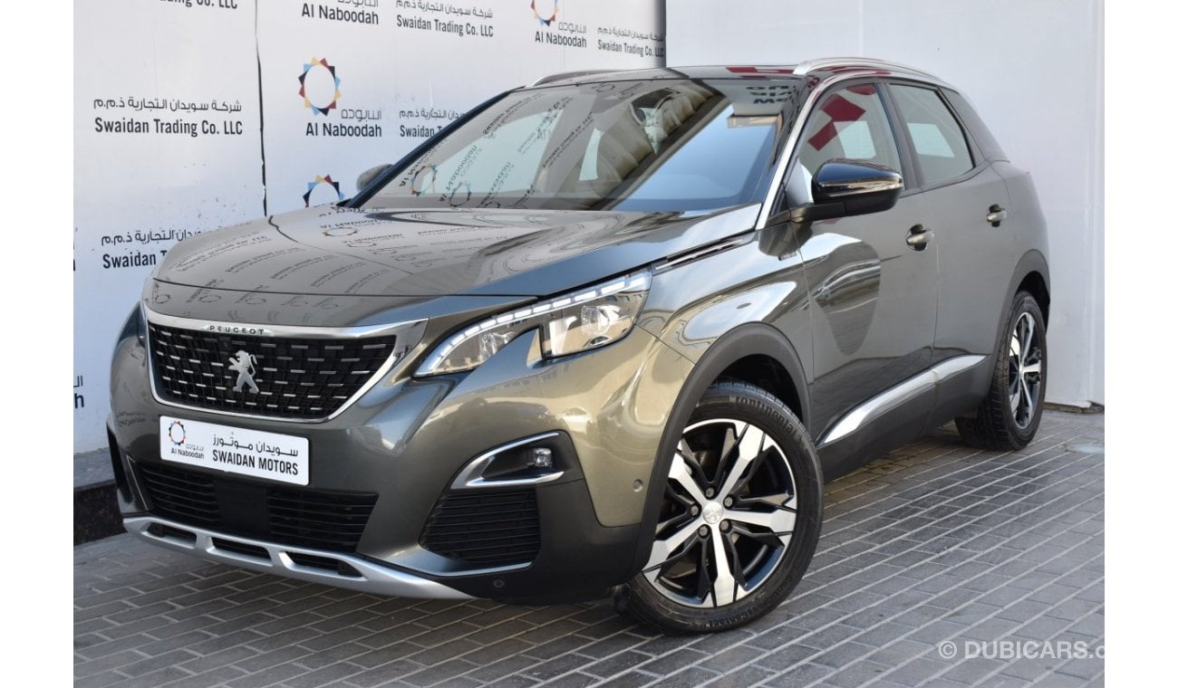 Peugeot 3008 AED 1199 PM | 1.6 TC AT GT LINE GCC MANUFACTURER WARRANTY 2026 OR 100K KM