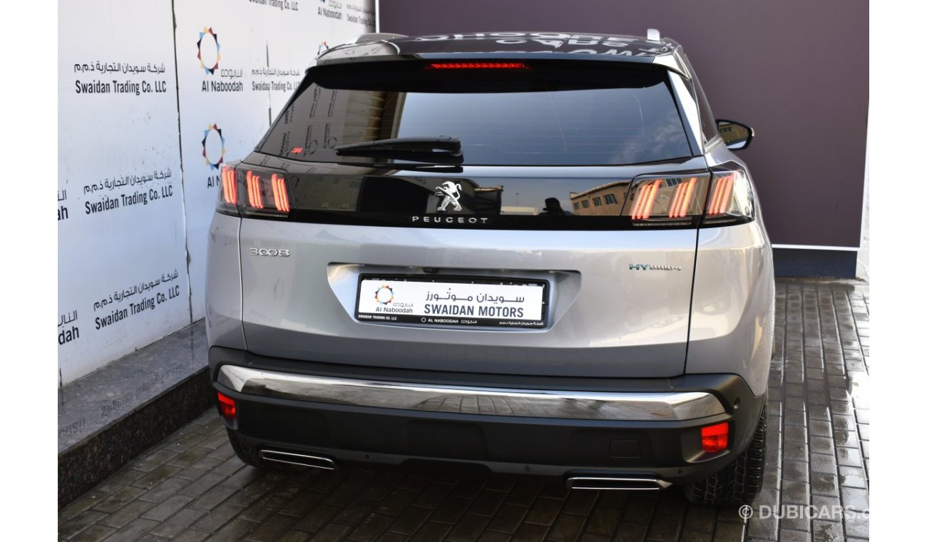 Peugeot 3008 AED 1759 PM | 1.6L GT PHEV FROM AN AUTHORIZED DEALER MANUFACTURER WARRANTY UP TO 2027 OR 100K KM