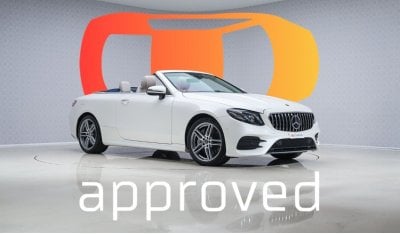 مرسيدس بنز E 400 Cabriolet - 2 Years Approved Warranty - Approved Prepared Vehicle