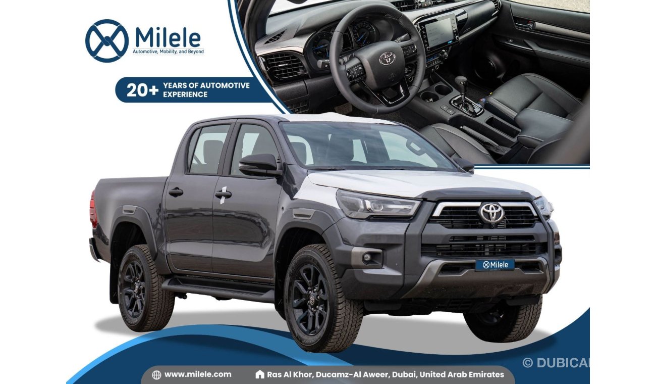 Toyota Hilux DC ADVENTURE 2.8L DIESEL 4X4 - GREY: LEATHER SEATS, 360 CAMERA, KEYLESS ENTRY