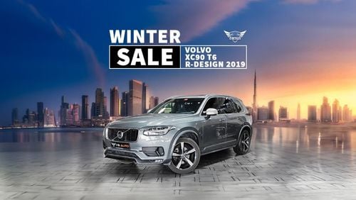 Volvo XC90 R Design AED 2,300 P.M | 2019 VOLVO XC90 T6 R-DESIGN | UNDER WARRANTY | 7 SEATS | GCC | FULLY LOADED