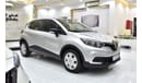 رينو كابتور EXCELLENT DEAL for our Renault Captur ( 2019 Model ) in Silver Color GCC Specs