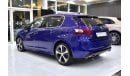 بيجو 308 EXCELLENT DEAL for our Peugeot 308 GT-Line ( 2016 Model ) in Blue Color GCC Specs