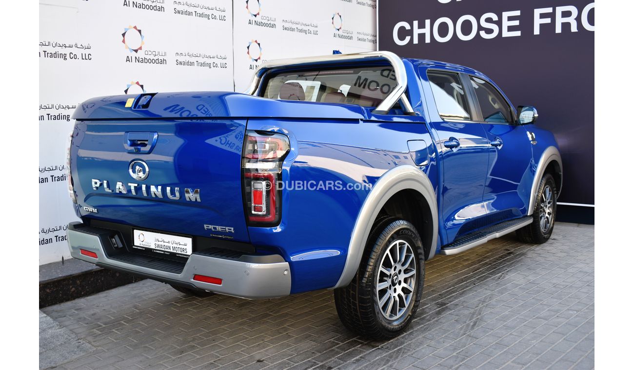 Great Wall Poer AED 1439 PM | 2.0L PLATINUM 4WD GCC AGENCY WARRANTY UP TO 2028 OR 150K KM