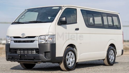 Toyota Hiace STD 2.7L PETROL 15-SEATER: DUAL AIRBAGS, FR+RR AC, VINYL SEATS