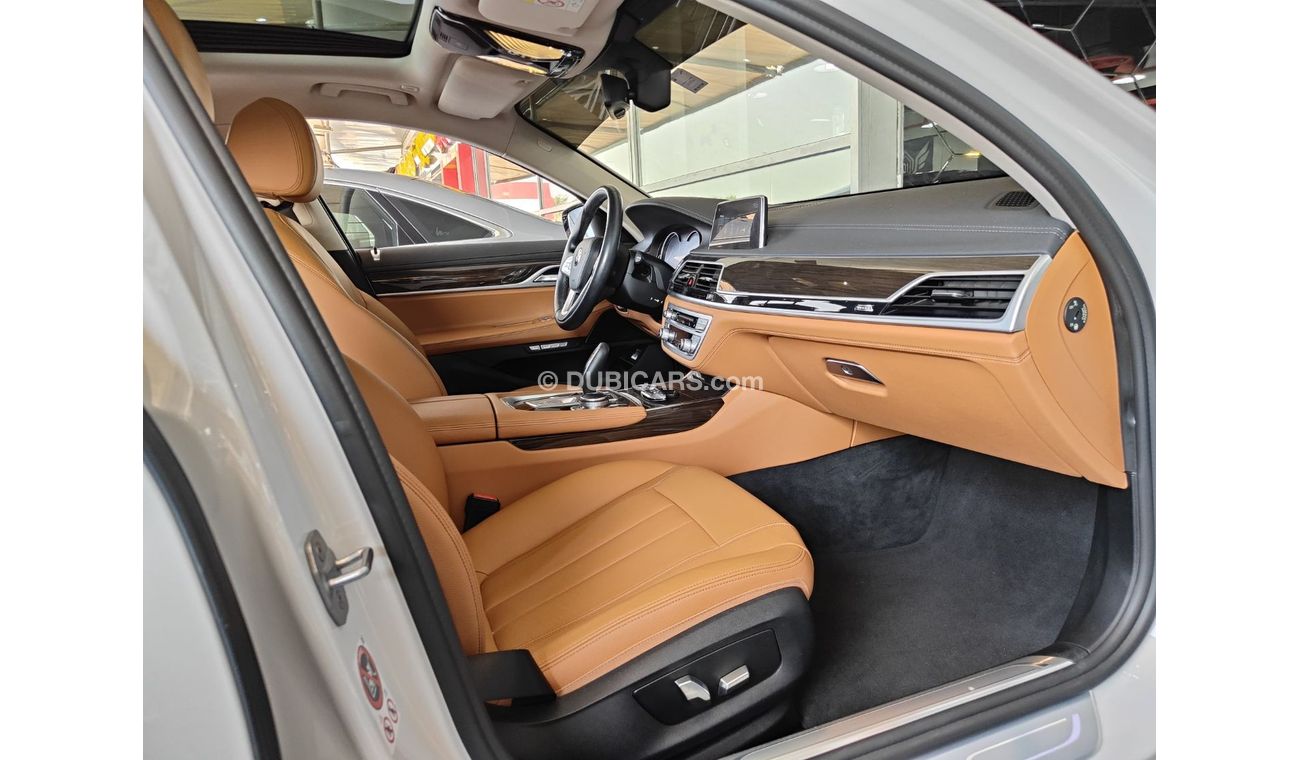 بي أم دبليو 740Li Std 3.0L AED 1,700 P.M | 2017 BMW 7 SERIES 740Li | UNDER WARRANTY | ORIGINAL PAINT | LOW MILAGE | SU