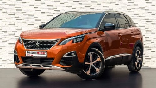 Peugeot 3008 AED 865 PM • 3008 GT-LINE • LOW KMS • GCC SPECS • FULLY LOADED TOP OPTION