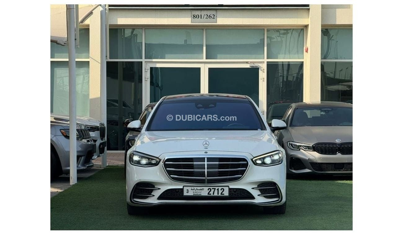 مرسيدس بنز S 580 اكسكلوسيف 4M مرسيدس بنز S580 خليجي فل ابشن صبغ وكاله تشييكات وكاله بحاله ممتازه