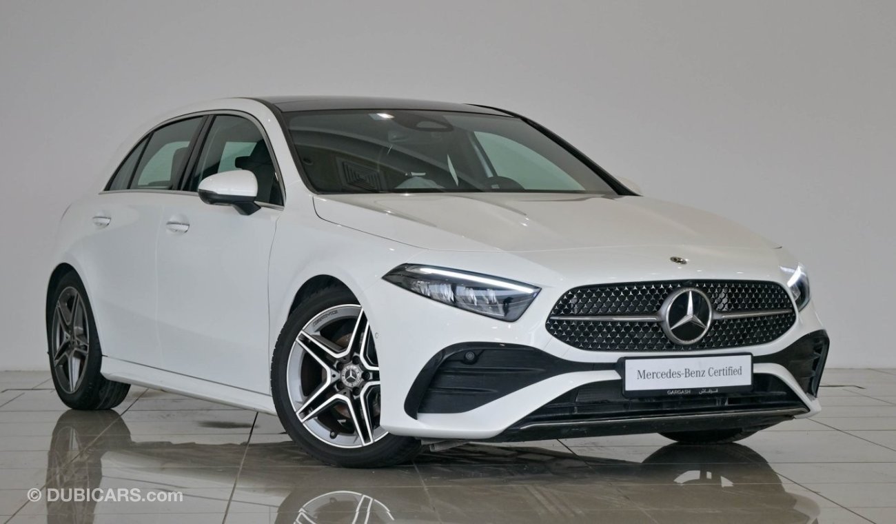 مرسيدس بنز A 200 VSB 33108 - Mercedes Benz A200 AMG Line - Gargash Warranty + Service Contract until 22/11/2028 or 10