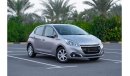 Peugeot 208 AED 383/month 2019 | PEUGEOT | 208 ACTIVE 1.6L | WARRANTY: VALID UNTIL AUG 2024 | P02213