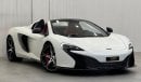 McLaren 650S 2016 McLaren 650S Spider, July 2025 McLaren Agency Warranty, Full Service History, GCC