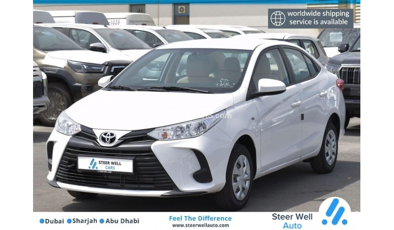 Toyota Yaris E S/D 1.5 E PETROL A/T FABRIC SEATS SEDAN WITH GCC SPECS EXPORT ONLY