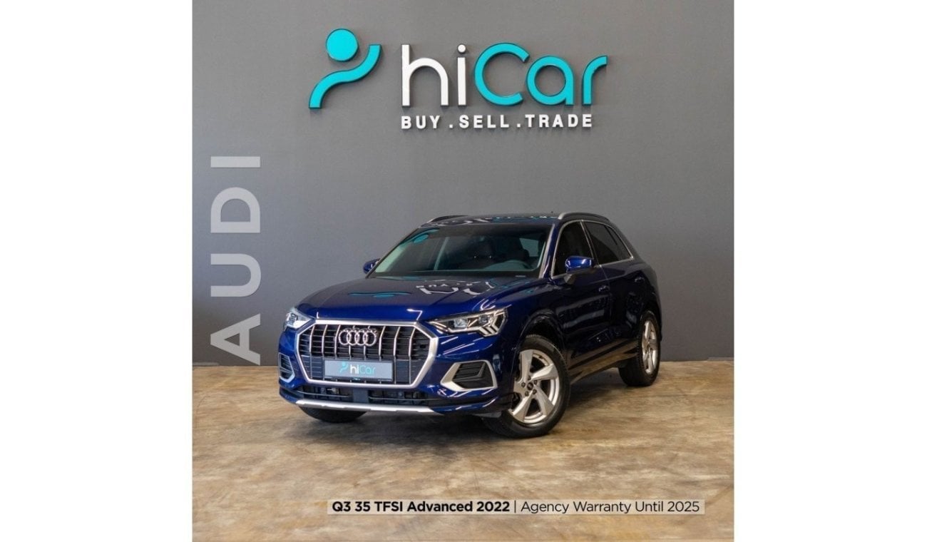 Audi Q3 AED 1916pm • 0% Downpayment • 35 TFSI Advanced • Agency Warranty Until 2025