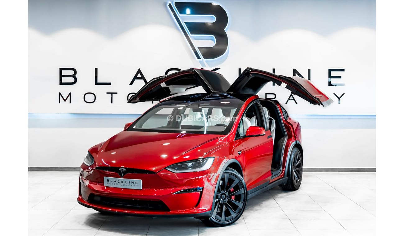 تسلا موديل اكس 2023 Tesla Model X Plaid, 2027 Tesla Warranty, 2031 Tesla Battery Warranty, Low KMs, GCC