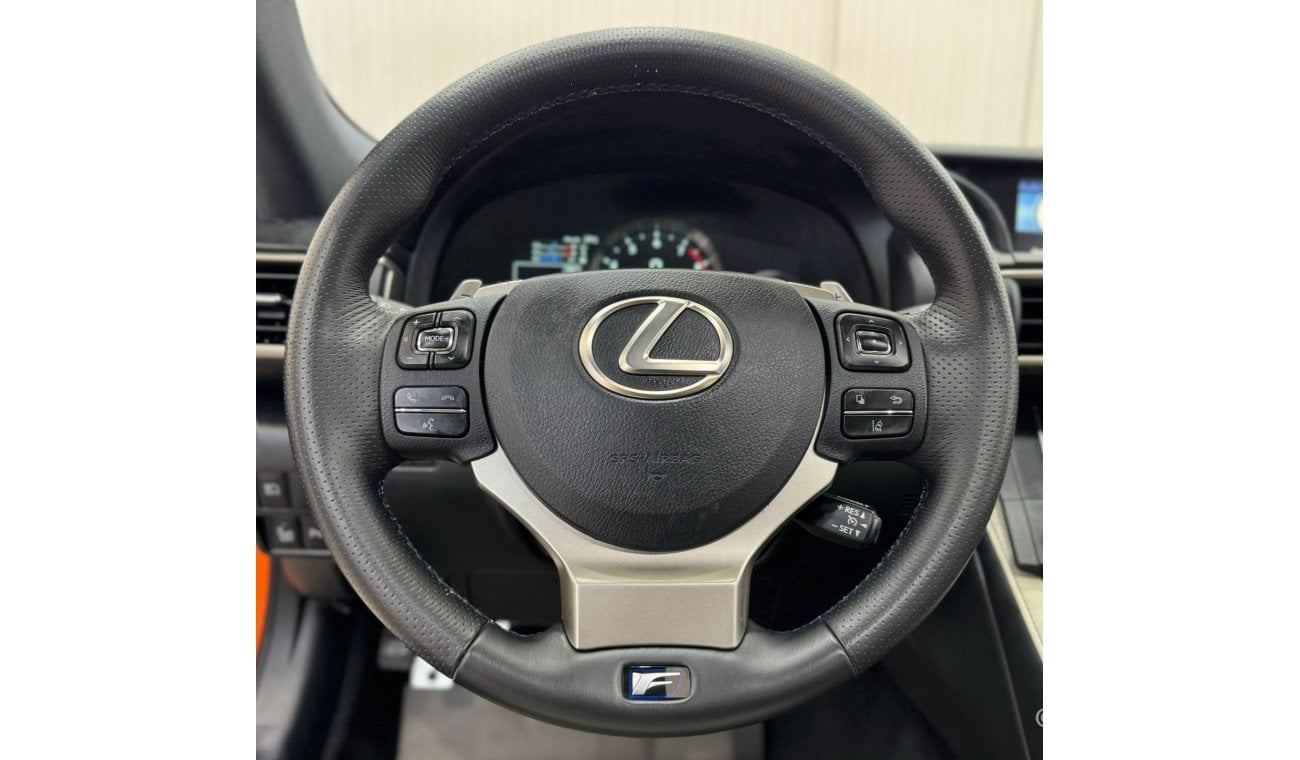 Lexus RC F 2015 Lexus RC-F, Full Lexus Service History, Low Kms, Carbon Fiber Package, Excellent Condition, GCC