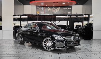 مرسيدس بنز C 200 كوبيه AED 1,800 P.M | 2017 MERCEDES-BENZ C200 COUPE AMG KIT | FULL PANORAMIC VIEW | GCC | UNDER WARRANTY