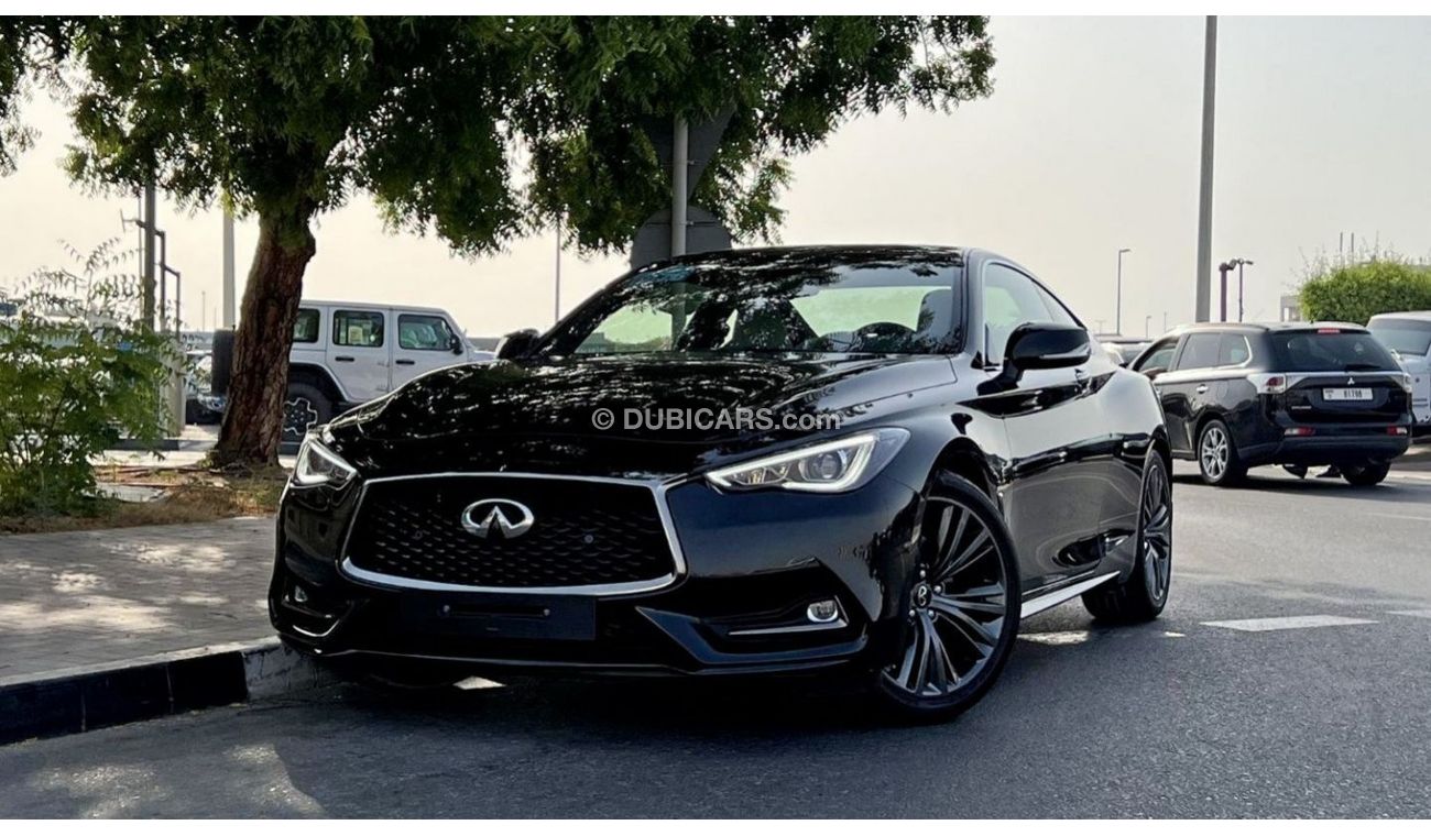 Infiniti Q60 Coupe Luxury Black Edition GCC Specs 3.0L Twin Turbo 6 Cylinders