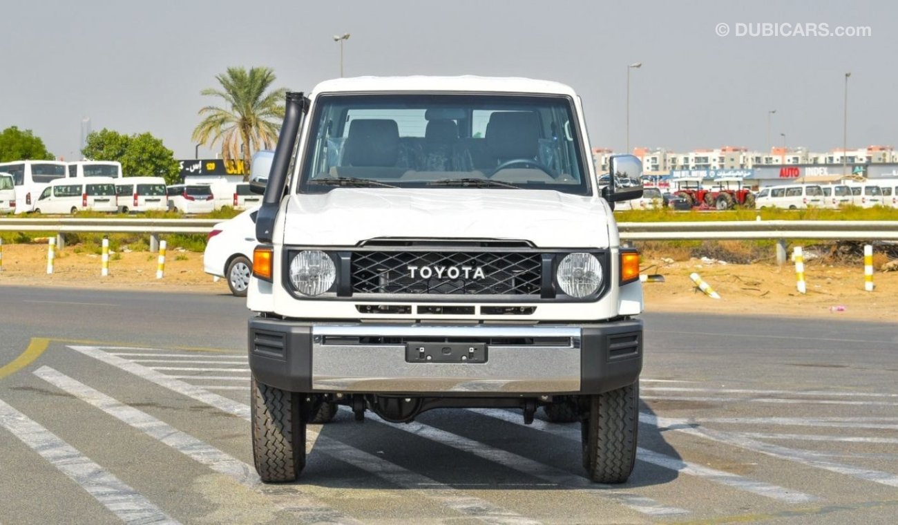 تويوتا لاند كروزر هارد توب Toyota Land Cruiser LC76 DSL 4.5L V8 | Hard Top | White | 2024 (Export)