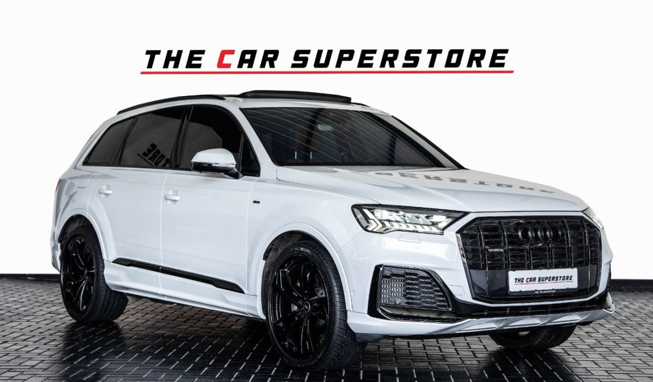 Audi Q7 55 TFSI quattro S-Line 2021 - AUDI Q7 S-Line - GCC - FSH WITH AL NABOODA - SERVICE CONTRACT TILL 202