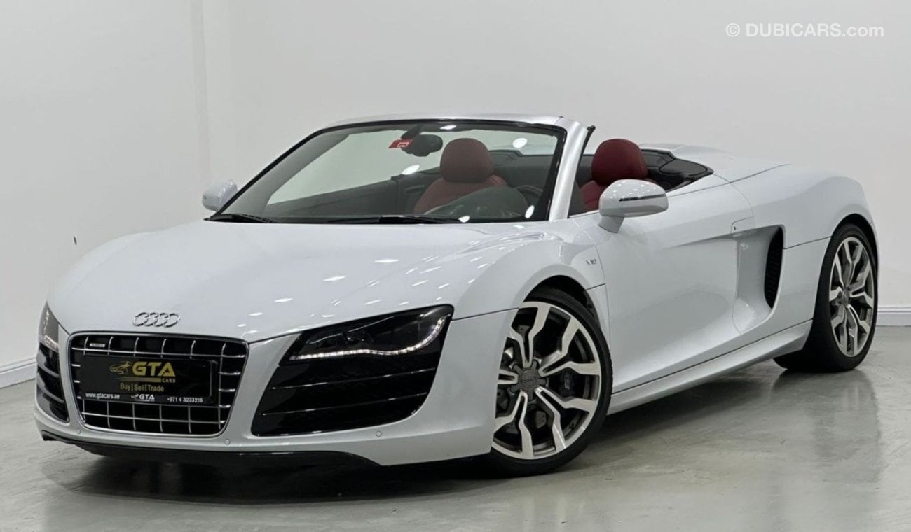 أودي R8 2012 Audi R8 Quattro V10 Spyder, Full Service History, Very Low Kms, GCC Specs