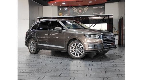 Audi Q7 AED 2,200 P.M | 2016 AUDI Q7 45 TFSI QUATTRO 3.0 L | 7 SEATS | GCC | 333 HP | PANORAMIC VIEW