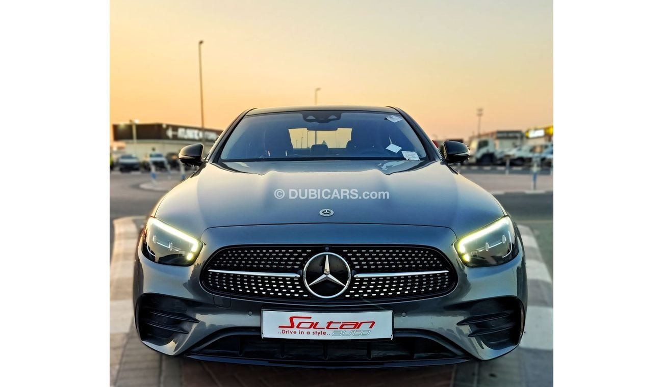 مرسيدس بنز E200 Premium 2.0L E200 BLACK Night package full options AMG 2.0L TURBO DARK GREY 2022 MODEL