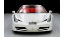 Ferrari 458 Spider | Italia | Type F142 | Used | 2014 | White Bianco Avus