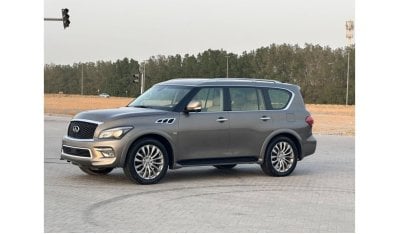 إنفينيتي QX80 لاكجري موديل 2016 خليجي فل مواصفات فتحه وجلد ومثبت سرعه وتحكم كهربي كامل ونظام صوت ممتاز