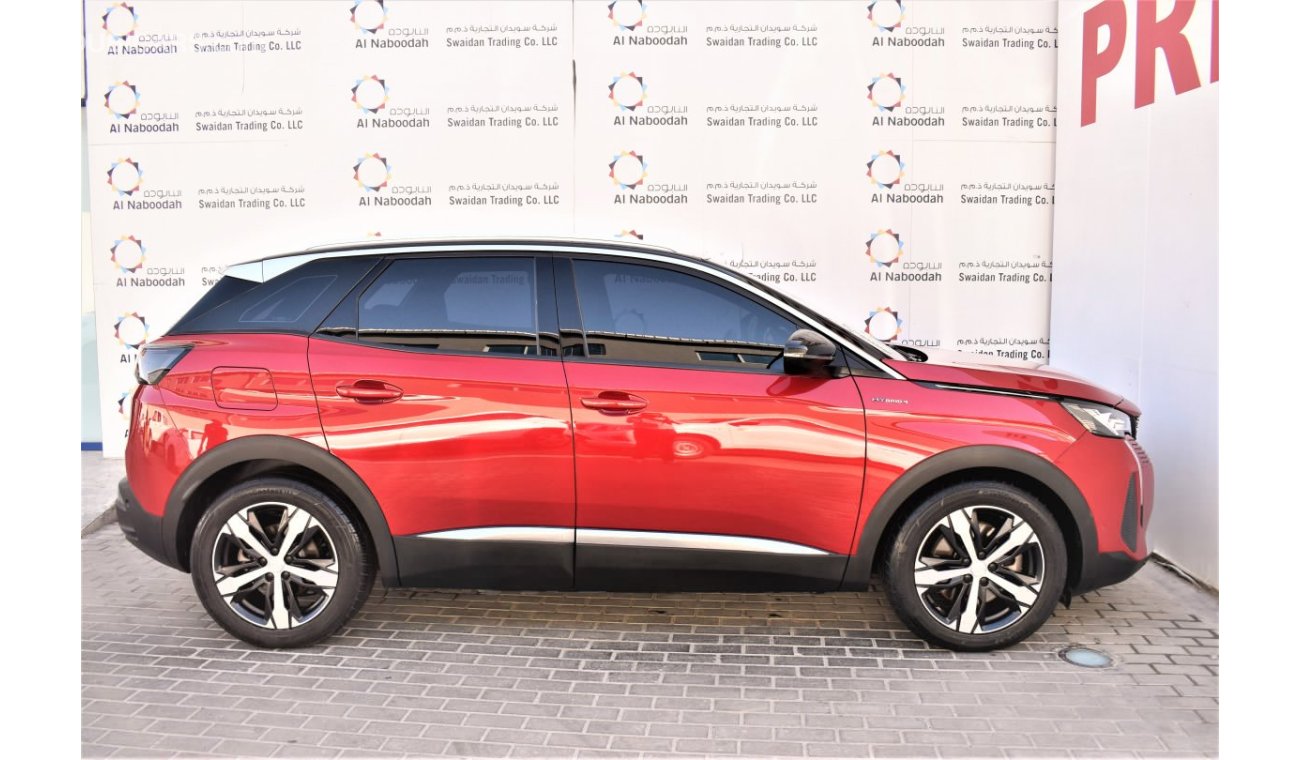 Peugeot 3008 AED 2399 PM | 1.6L GT HYBRID4 PHEV 2022 GCC AGENCY WARRANTY