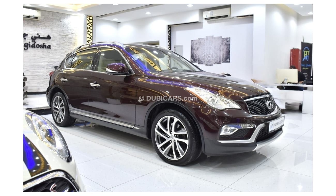 Infiniti QX50 EXCELLENT DEAL for our Infiniti QX50 ( 2017 Model ) in Burgundy Color GCC Specs