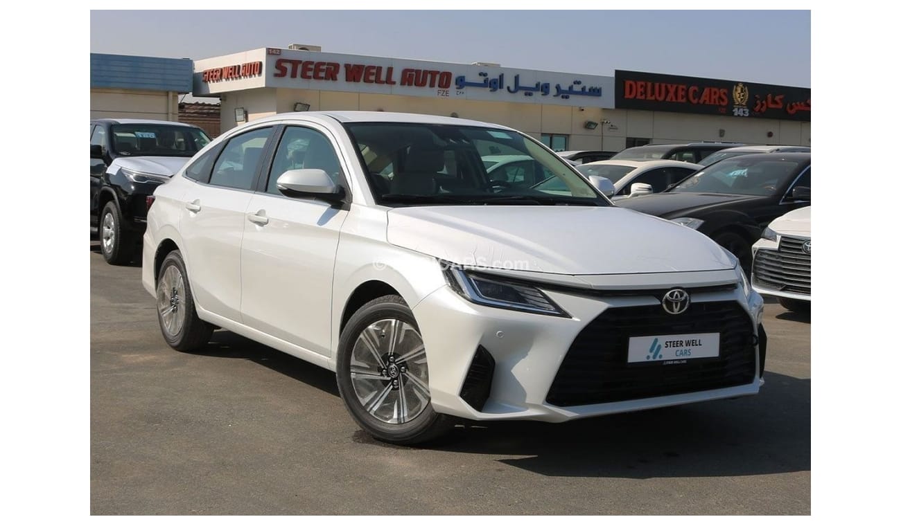 تويوتا يارس 2023 | G 1.5L 4-CYL 16V DOHC DUAL-VVTi -FWD 16" ALLOY WHEELS FABRIC SEATS GCC SPECS EXPORT ONLY