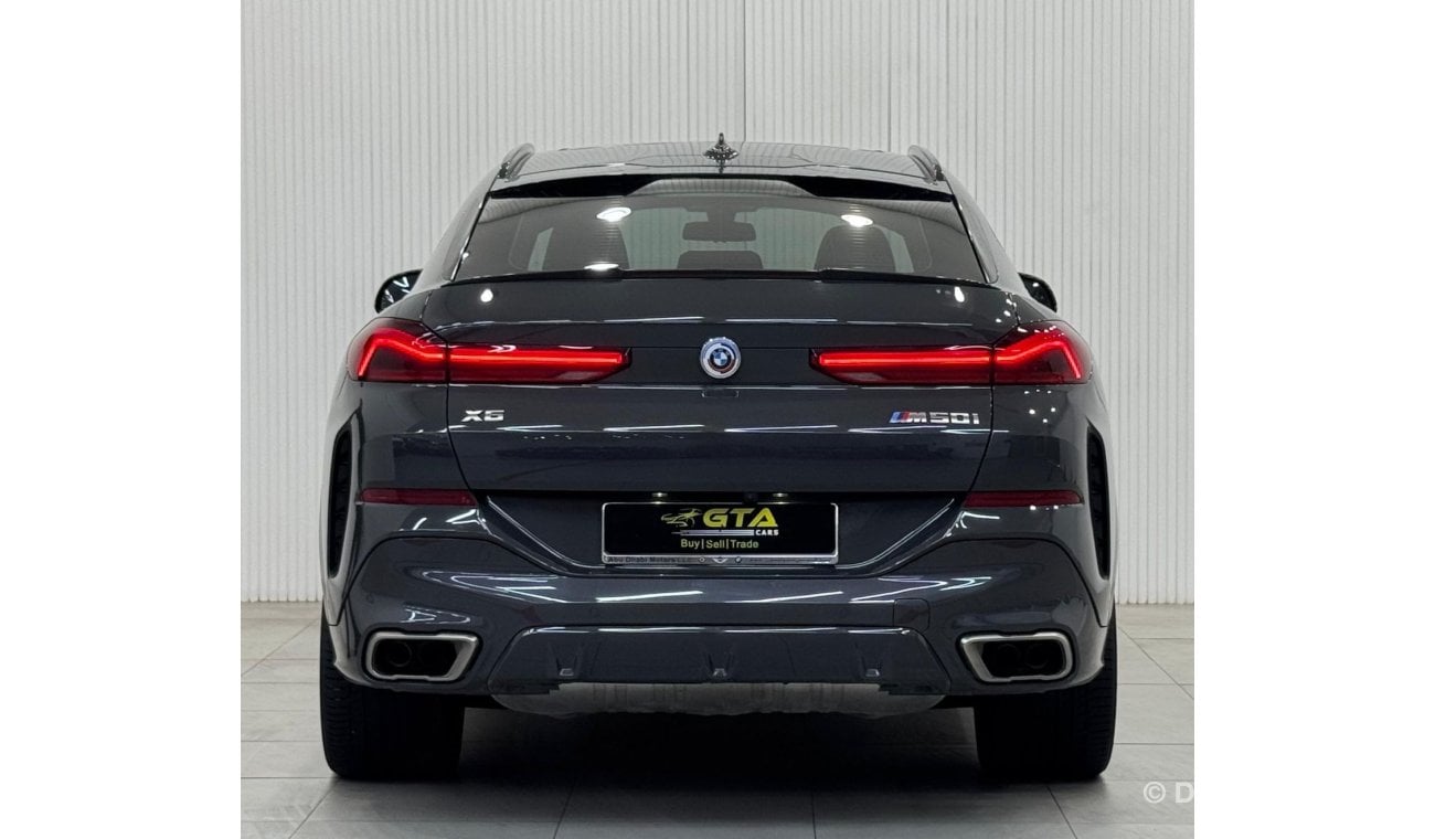 بي أم دبليو X6 2023 BMW X6 M50i, Apr 2028 BMW Warranty + Service Package, Full Service History, GCC