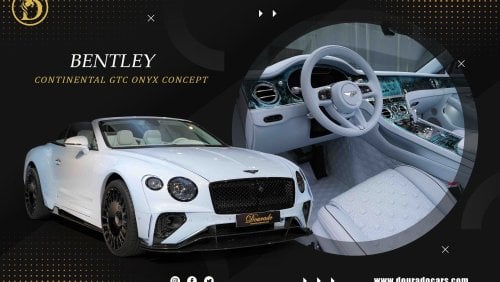 بنتلي كونتيننتال جي تي سي Onyx Concept | 3-Year Warranty and Service