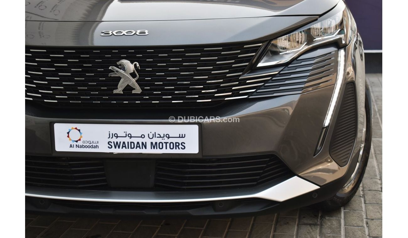 Peugeot 3008 AED 1119 PM  ACTIVE 1.6 TC AT GCC MANUFACTURER WARRANTY 2028 OR 100K KM