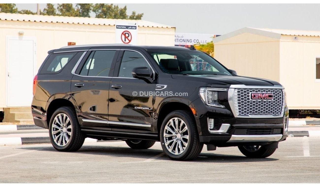 GMC Yukon Denali 4WD + TV 8-Seaters. GCC/ 5years Warranty & Services. Local Registration + 5%