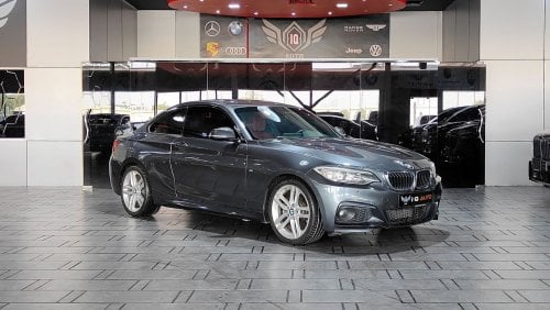 BMW 230i AED 1,100 P.M | 2017 BMW 230i M-SPORT COUPE | UNDER WARRANTY | ORIGINAL PAINT | GCC | SUNROOF